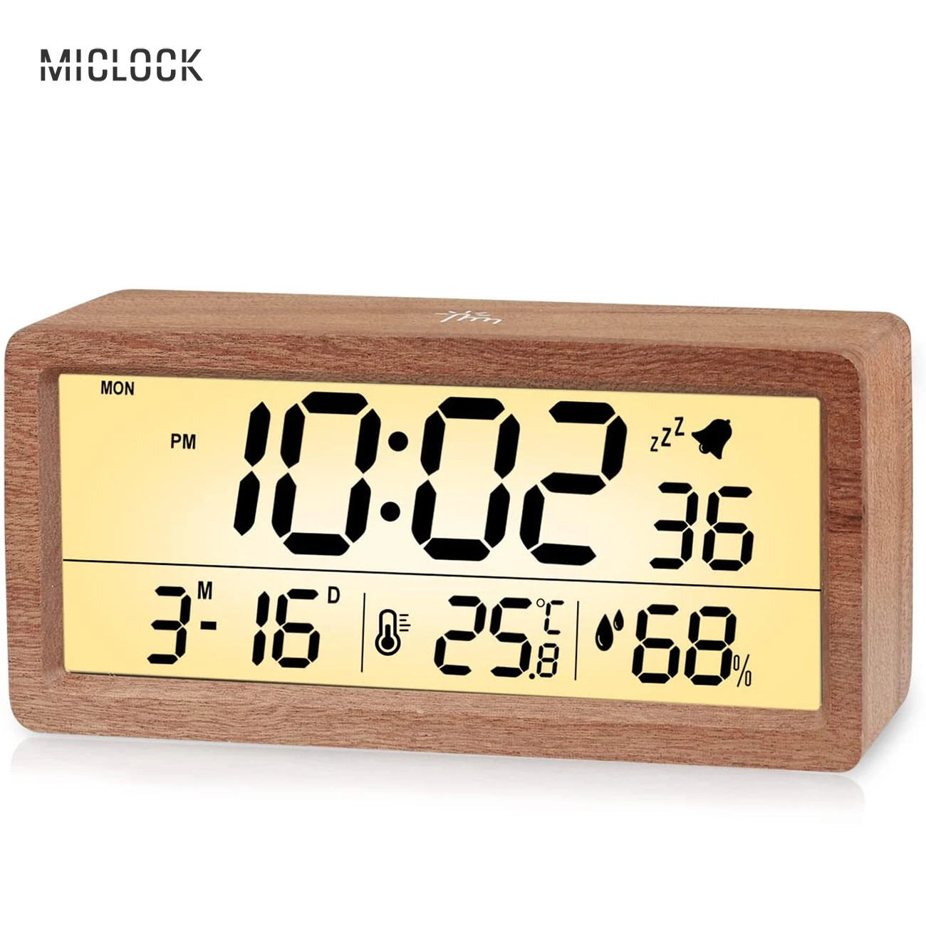 Новый деревянный будильник MICLOCK цифровые светодиодсветодиодный настольные часы