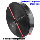Сельскохозяйственная лента для полива, 50100 м, толщина 1,5 дюйма, 40 мм, водосберегающая трубка для полива сада, фермы, газонный спрей, водяной шланг