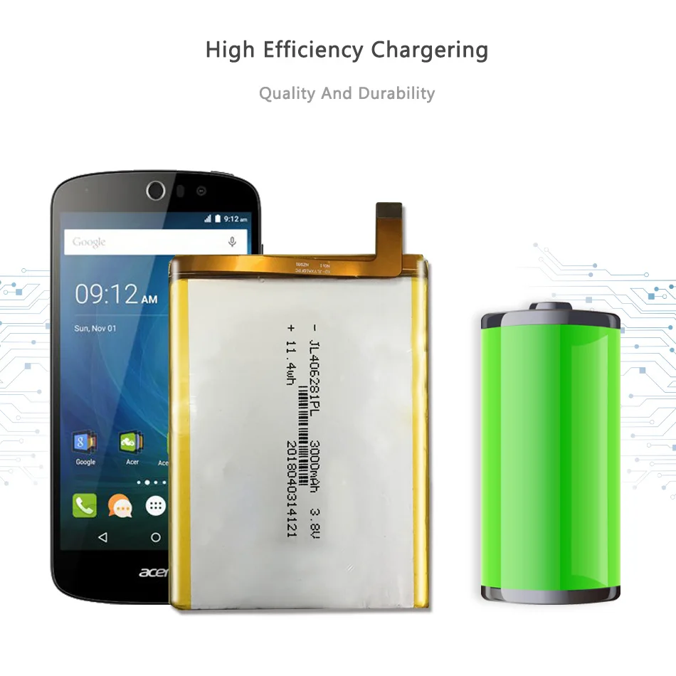 

For Blackview R6 Replacement Battery 3000mAh with Track Code