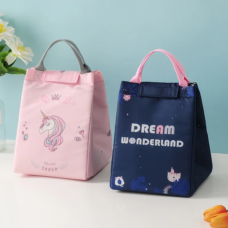 

Insulated Heat Lunch Bags Thermal Women Picnic Bento Box Boys Thermo Pouch Fresh Keeping Food Container