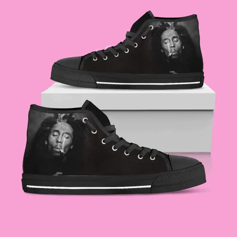 

Bob Marley Hi Tops, Bob Marley Shoes, Custom Hi Tops, Custom Shoes, Gift Shoes, Gift Birthday, Look Like
