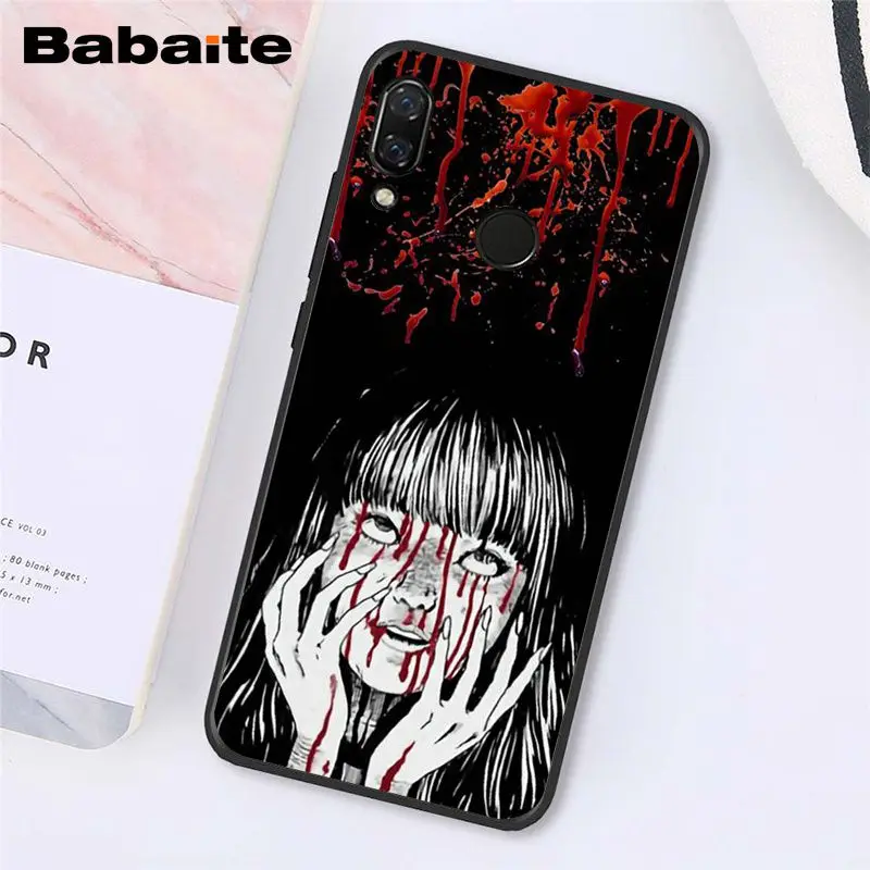 Babaite Джунджи Ito футболки ужас чехол для телефона для Xiaomi Redmi8 4X 6A S2 Go Redmi 5 5Plus Note4 5 7 Note8Pro