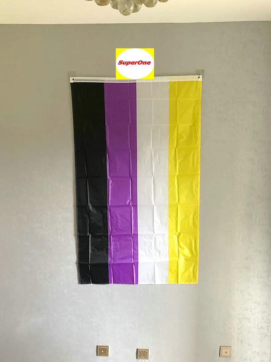 ZXZ бесплатная доставка 90x150 см NB гордость пол-король GQ идентификация по полу