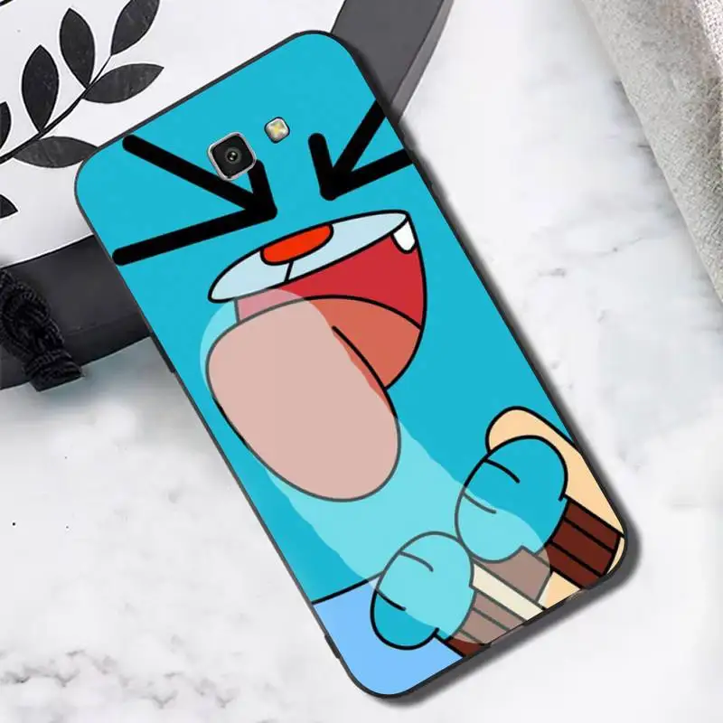 

TOPLBPCS the Amazing World Gumball gumball Phone Case Hull for Samsung J6 J7 J2 J5 prime J4 J7 J8 2016 2017 2018 DUO core neo