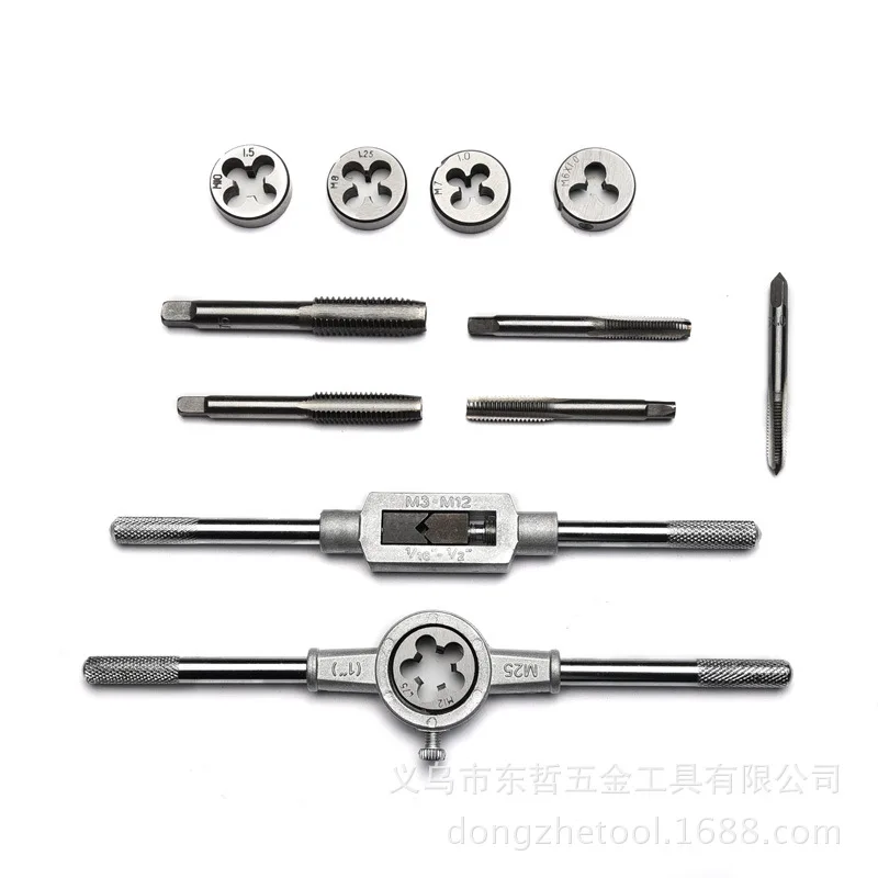 

Metric tap and die set/fine thread/alloy steel/tapping cutter hardware tools