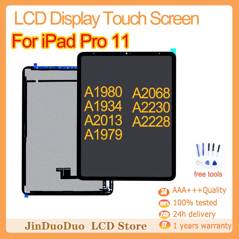Original Replacement For iPad Pro 11 Pro11 A1980 A1934 A2013 A1979 A2068 A2230 A2228 LCD Display Touch Screen Panel Assembly