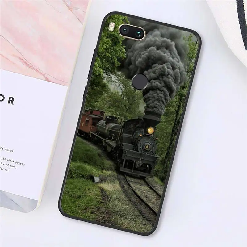 

Retro Vintage train pattern Phone Case For Xiaomi Redmi note 7 8 9 t max3 s 10 pro lite cover funda coque shell
