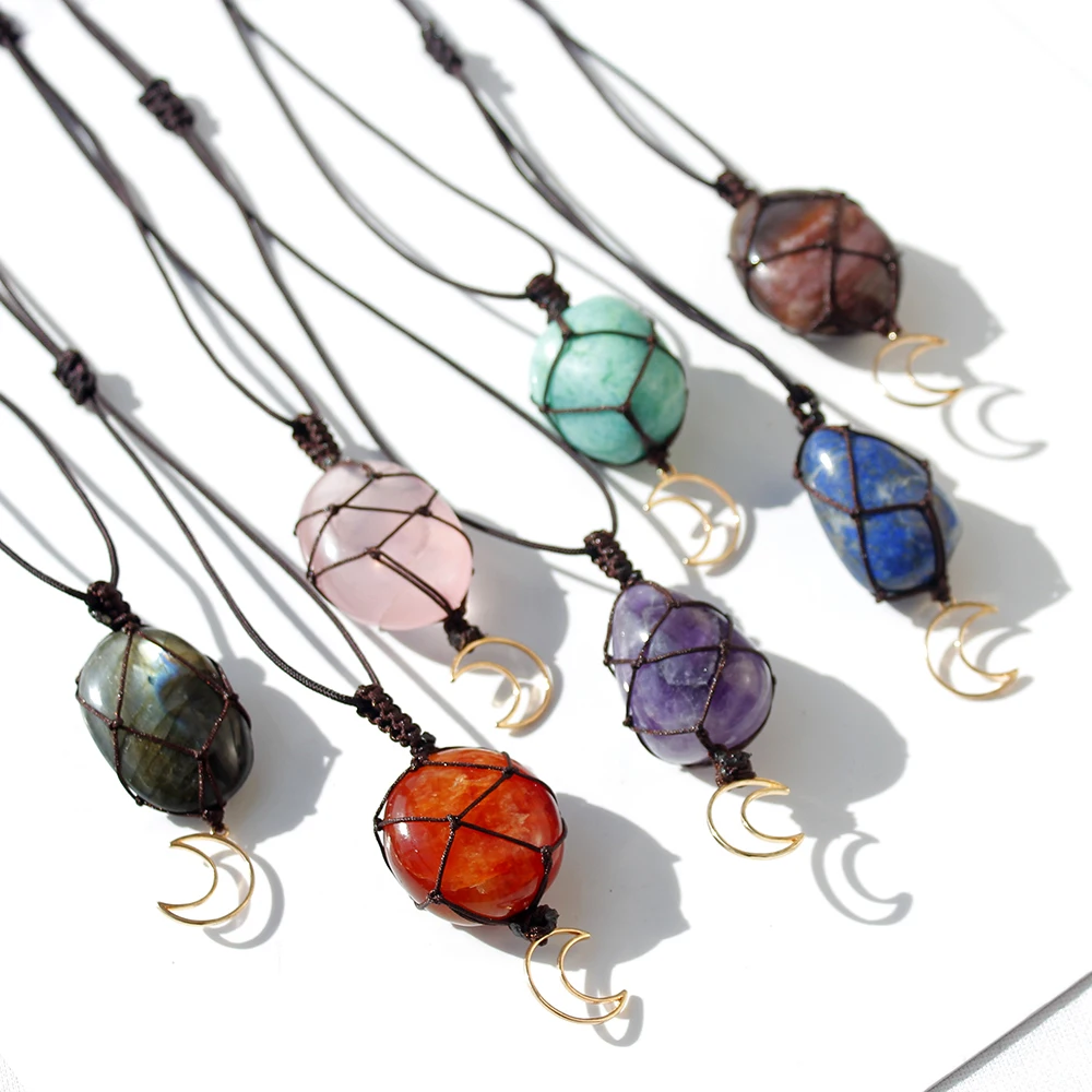 Натуральные лечебные драгоценные камни полированная сетчатая карманная