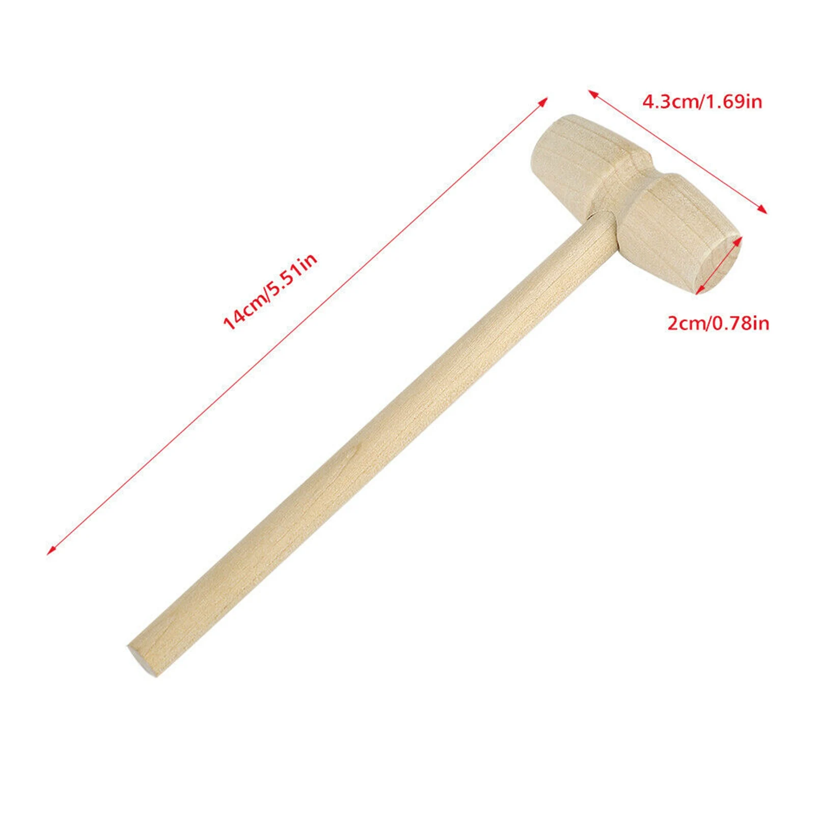

10/20 Mini Wooden Hammer Kids Beating Toys Crab Lobster Wood Mallet Set Home Hammer Tool for Leathercraft And Jewelry Crafts