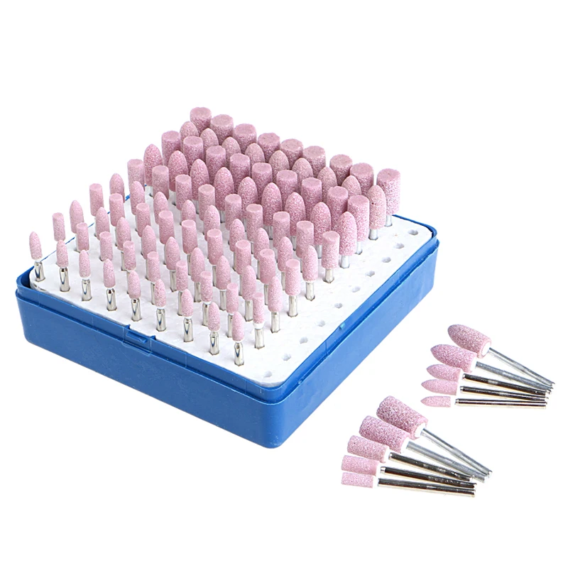 

100 pcs Abrasive Stone Points Electric Polishing Grinding Head Wheel Tool Kit