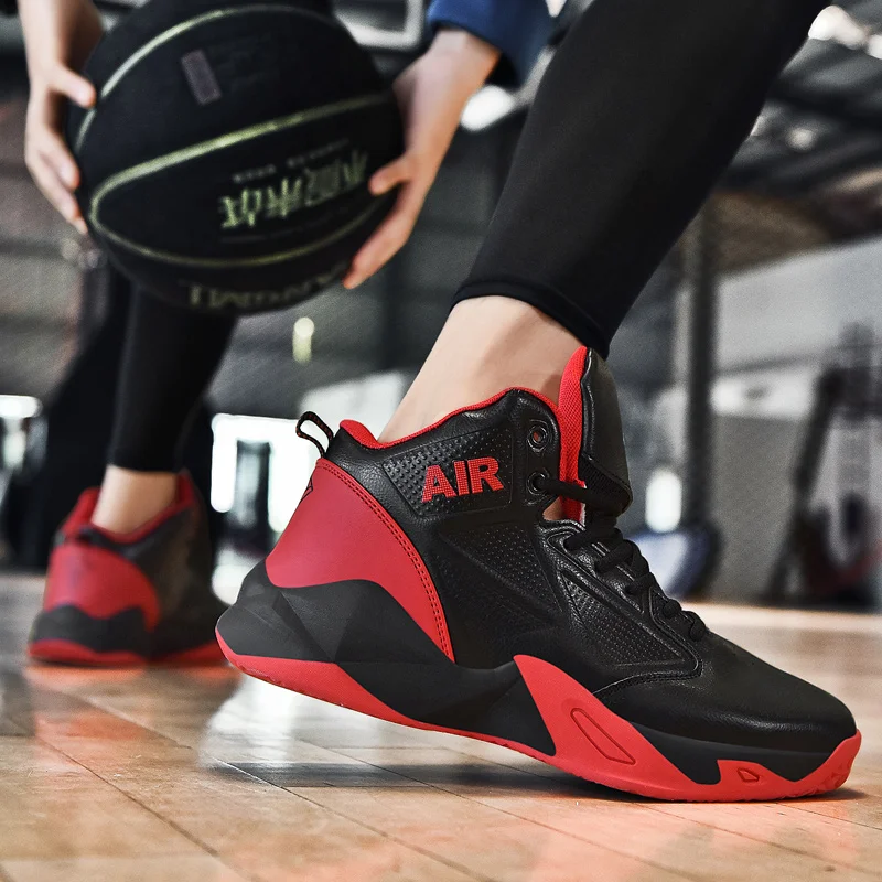 

Brand PU Basketball Shoes Rubber Platform Anti-Slip Wear-Resistant Mens Sneakers Winter Sport Shoes Basket Homme Spring Autumn