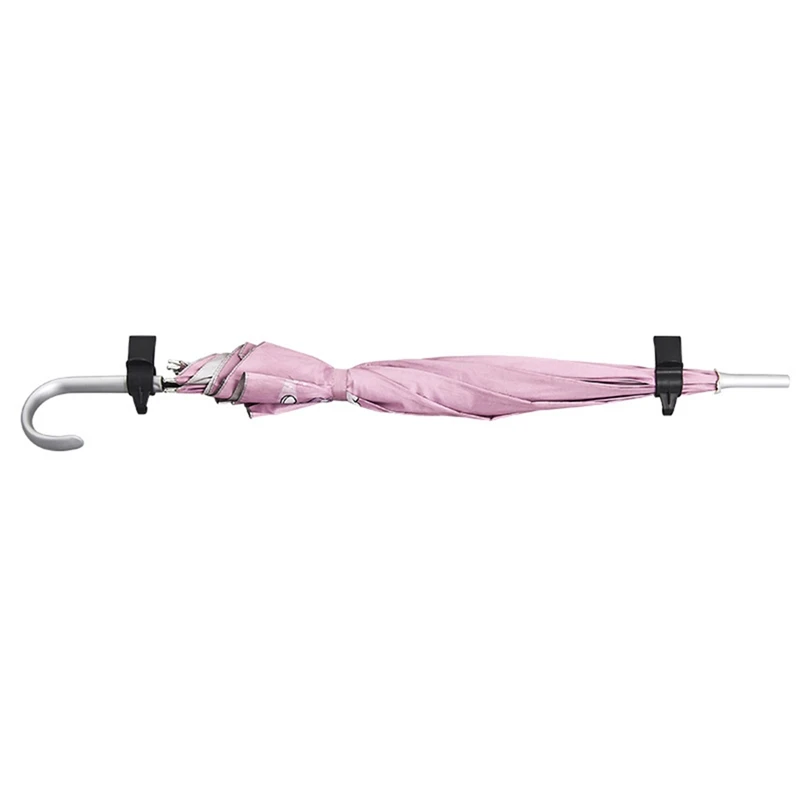 

Universal Trunk Umbrella Rack Car Towel Hook Plastic Car Rear Luggage Rack Multi Function Hook - Black 4 * 6cm 1pc