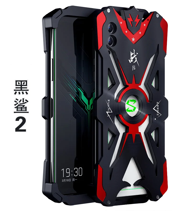 Роскошные Алюминий металлический корпус чехол для телефона Fundas для Xiaomi Black Shark 2 Pro Чехол Coque задняя крышка противоударный защитный чехол 6,39''