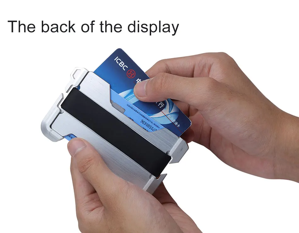 DIENQI Rfid натуральная коровья кожа мужской Кошелек Алюминиевый металлический кошелек тонкий мини держатель для карт волшебный кошелек короткий маленький кошелек для денег