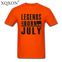 new birthday gift dad brother man t shirt legends are born in july men cotton t shirt d139