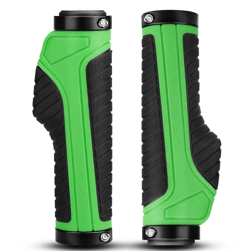 upgrade green 1 пара MTB Горные/дорожные ручки для велосипедного руля противоскользящие эргономичные Упоры для рук на руль велосипеда рожки руля велосипедные ручки резиновые ручки для велосипеда - Цвет: upgrade green