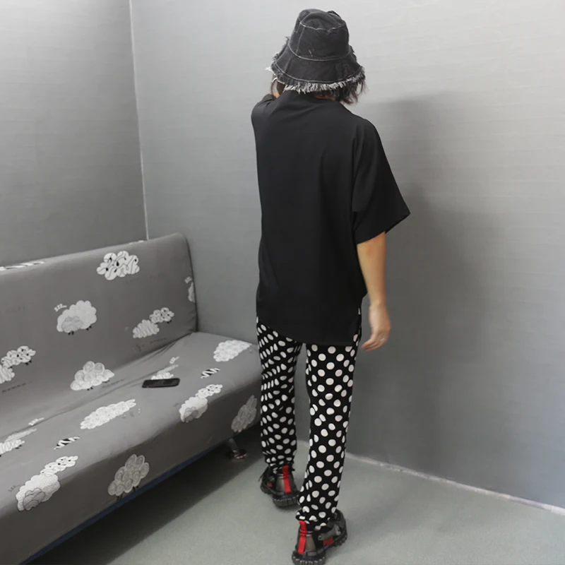 Новинка весна-осень стильные Узкие повседневные брюки Темные волнистые модные