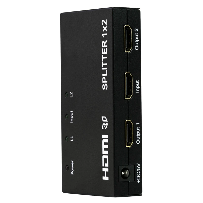 HDMI сплиттер 1 в 2 пути поддерживает 3D 1X2 o US Plug|Система управления CCTV| |