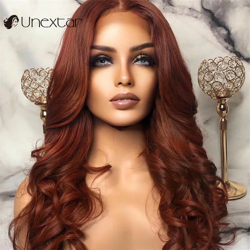 

Unextar 13x4 Lace Front Wigs With Natural Hairline Body Wave Pure Color Brazilian Remy Human Hair Wig For Women