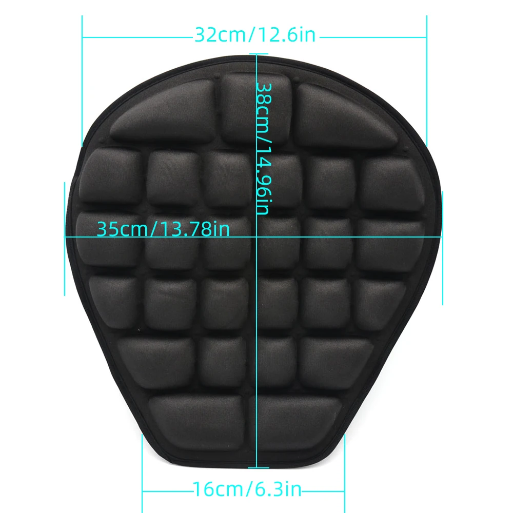 Air Pad Motorcycle Cool Seat Cover Sunscreen Mat Electric Car Inflatable Decompression Cushion |