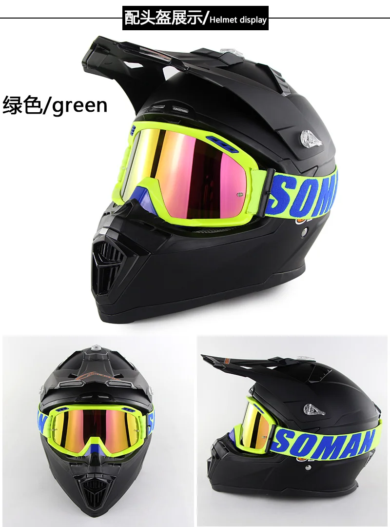 okulary Brand New Motorcycle Helmet Goggle Sweat-absorbent Motocross Glasses Motor Bike Racing Gafas lunettes anteojos