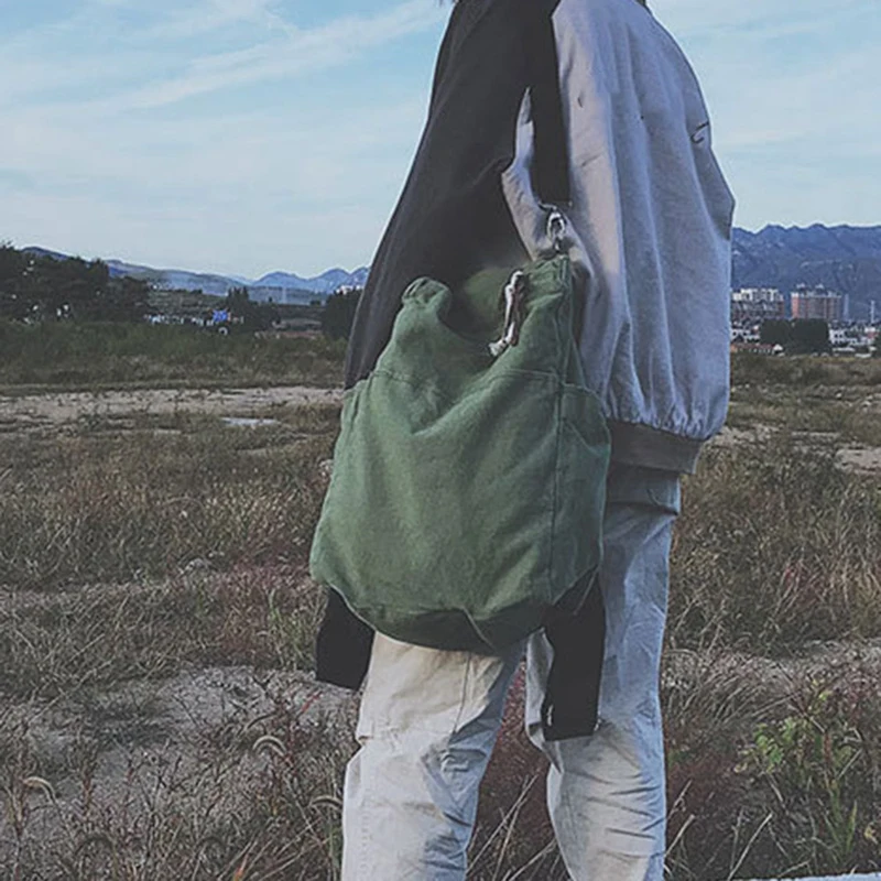 

College Style Literature and Art Large-Capacity Student Schoolbag Men and Women Backpack Backpack Green