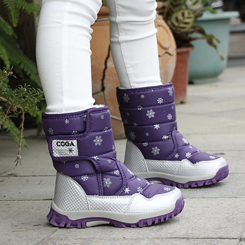 

Children's boots 2020 winter long tube plus velvet thickening warm and comfortable boys winter boots girls boots short boots