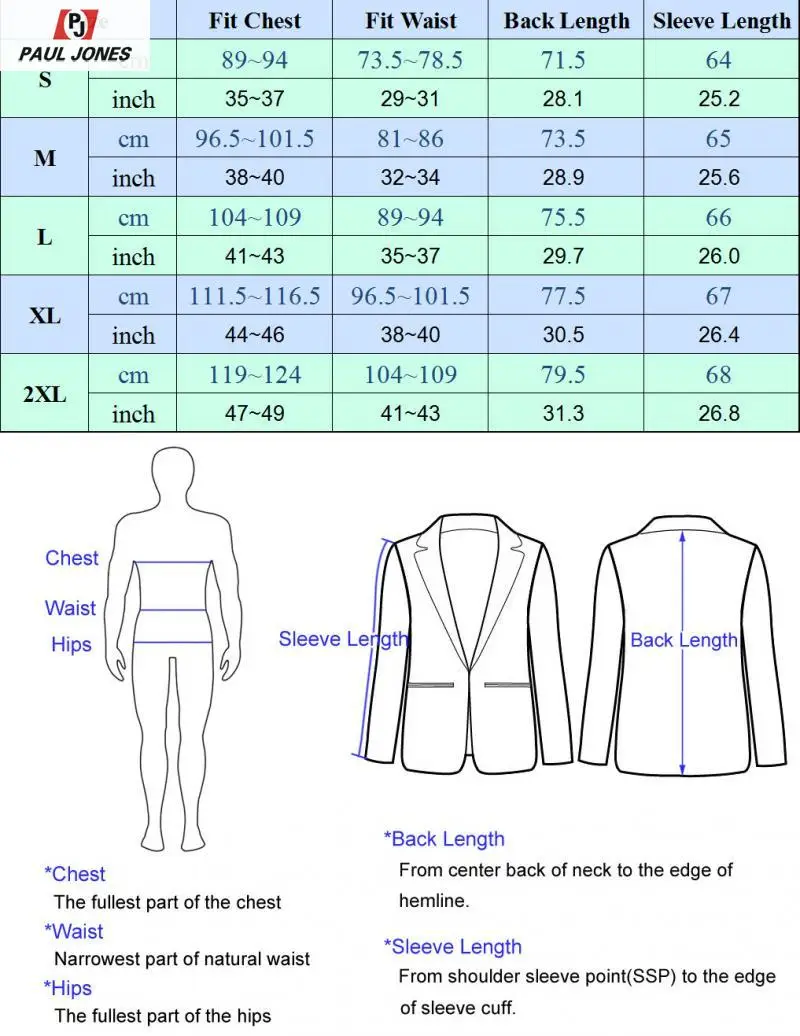 Мужской блейзер с блестящими пайетками от PAUL JONES приталенный пиджак отворотом на