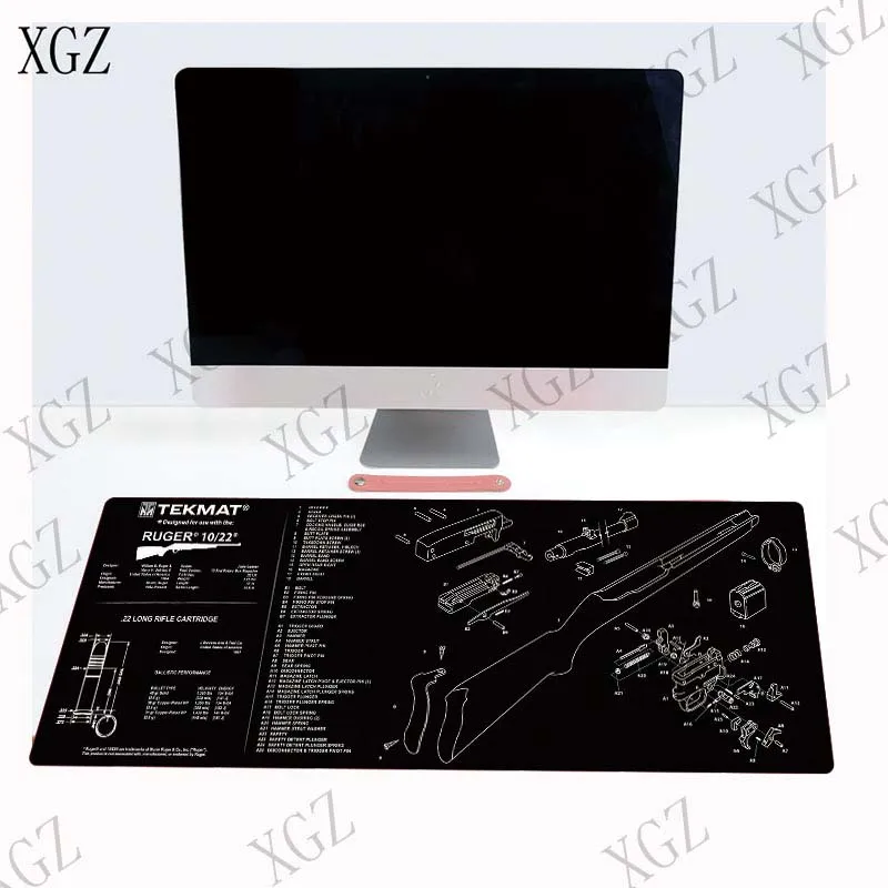 

XGZ Gun Parts Cool Large Gaming Washed Mouse Pad Gamer Lock-Edge Keyboard Mat Desk pad for CS GO LOL Dota Game