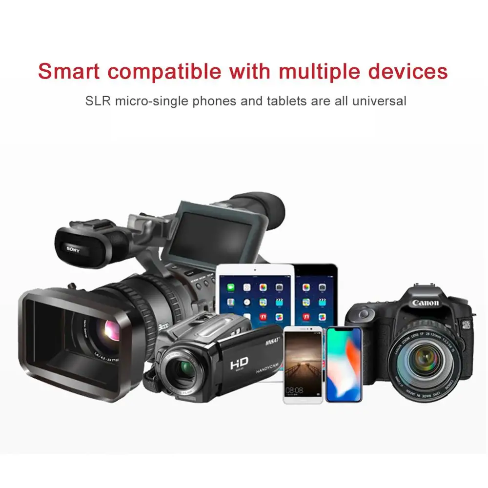 Высококлассная камера микрофон шумоподавление внешний видео дробовик для