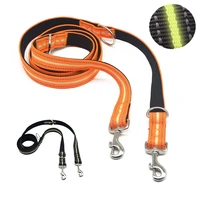 multi functional dog chain pet product in the dark glow band correa lead pet product orange 2m