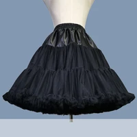 lolita cosplay petticoats lady girls underskirt for party white black ballet dance skirt tutu fairy princess clothing