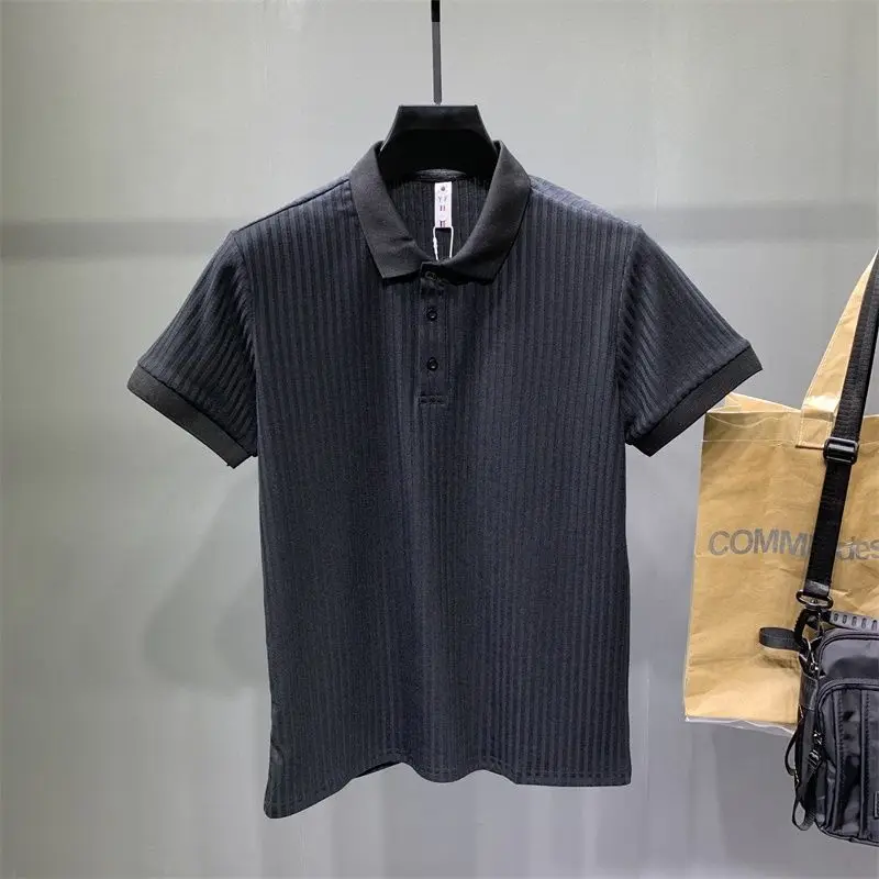 

Chao brand men's summer T-shirt thin Lapel Polo 2021 new knitted short sleeve breathable solid half sleeve Chao t