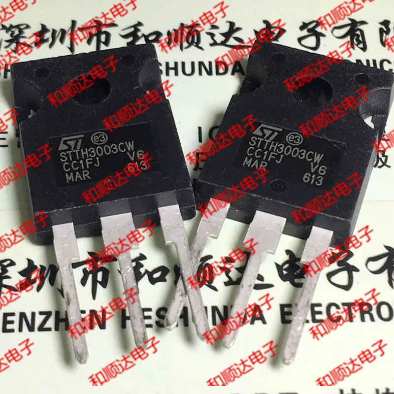 

10 шт./лот STTH3003CW, новый запас TO-247 Fast 300V 30A