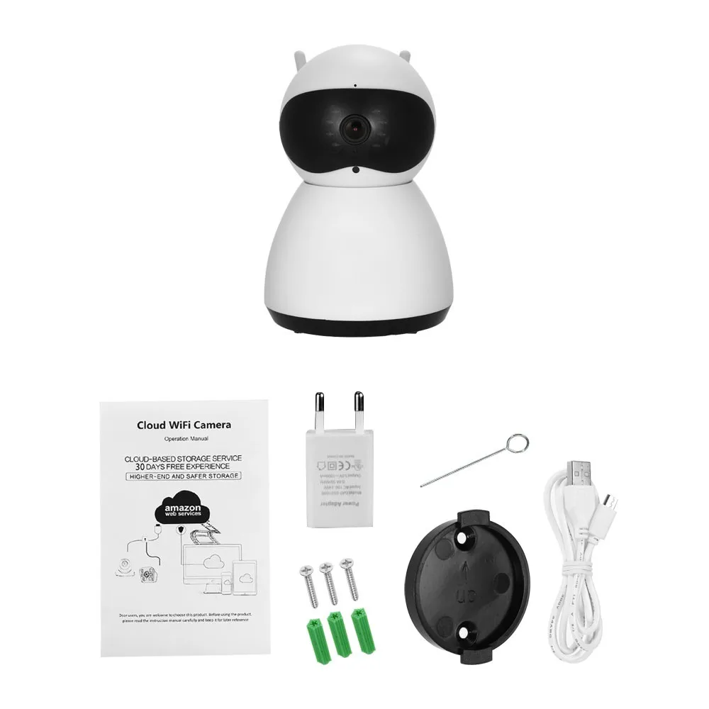 

Home Security WIFI Camera 1080P Wireless IP Camera Baby Monitor 360 Complete Coverage Motion Detection Tracking