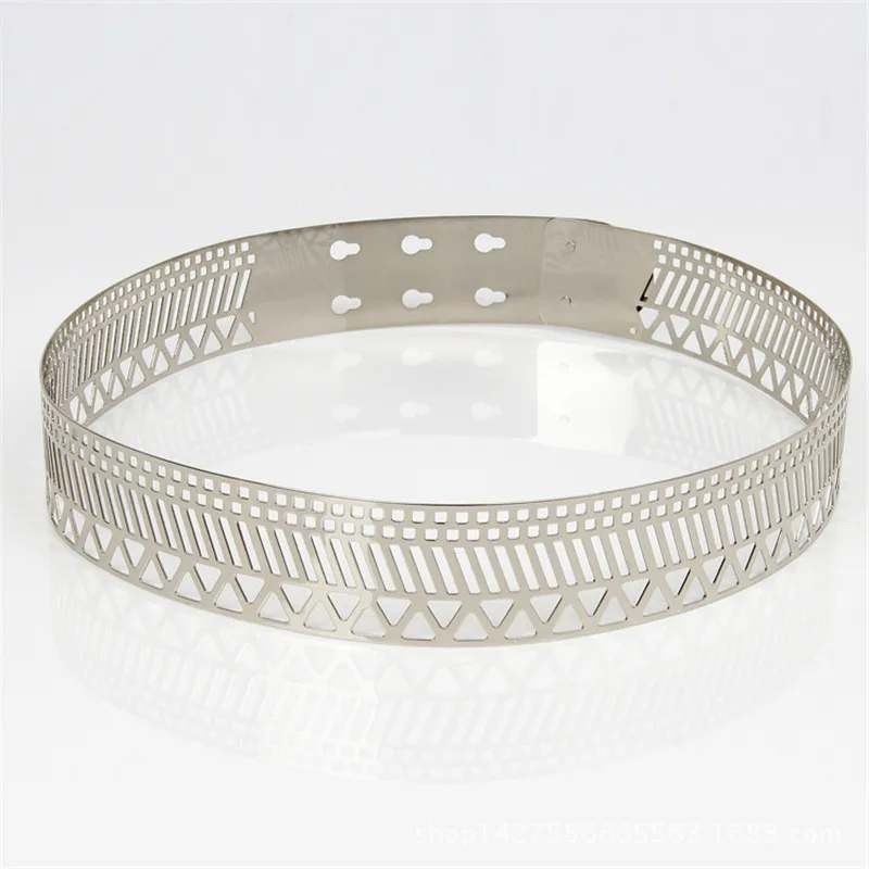 Ремень с металлическим зеркальным покрытием для женщин ширина 4 см 2020|mirror waist