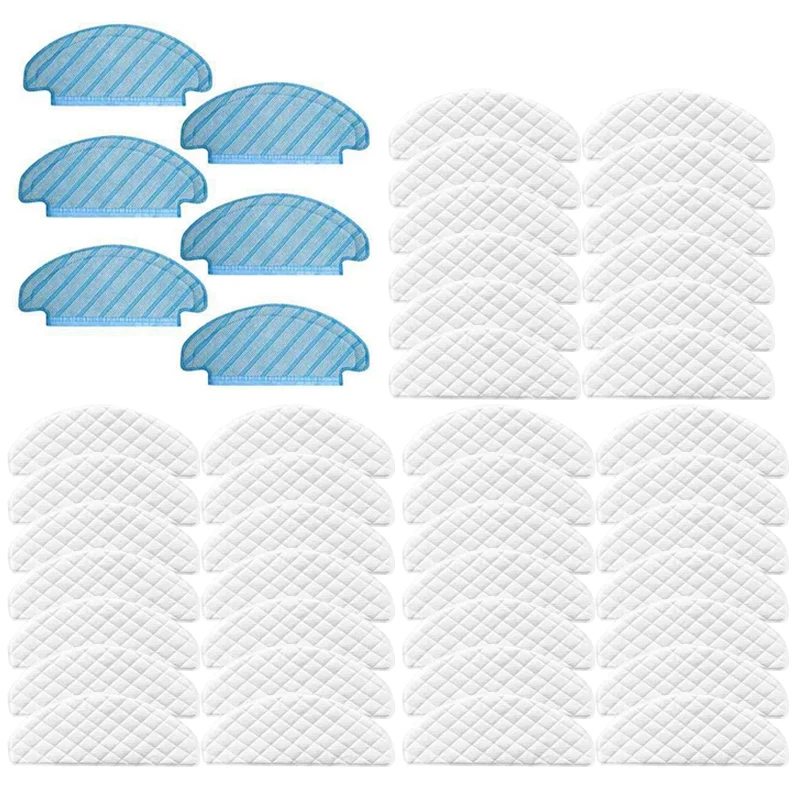 

40Pcs Disposable Rags with 6 Cleaning Wipes for Ecovacs Deebot Ozmo T8 Vacuum Cleaner Parts Mopping Cloth Pads