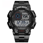 Часы наручные SYNOKE мужскиеженские, брендовые Роскошные Водонепроницаемые многофункциональные цифровые с ремешком из нержавеющей стали