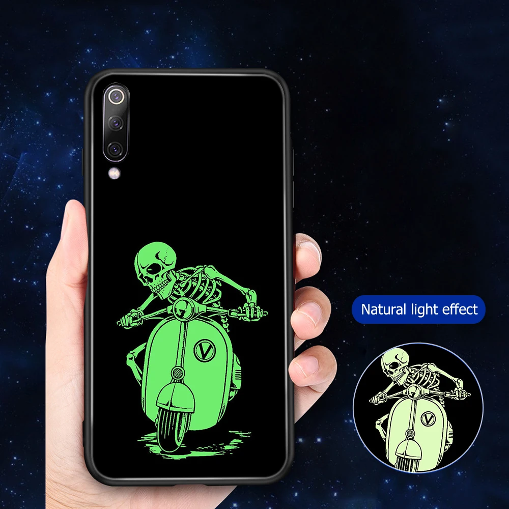 Ciciber Забавный Череп для Xiaomi MI 9 9T 8 A2 6X MIX 2 2S PocoPhone F1 стеклянные телефонные чехлы Redmi