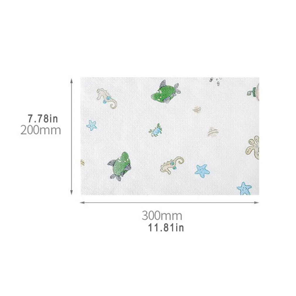 

50Pcs Non-Woven Cloth Kitchen Disposable Cleaning Dish Cloth Dish Paper Towel Cloth Wet And Dry Washable Kitchen Home Supply