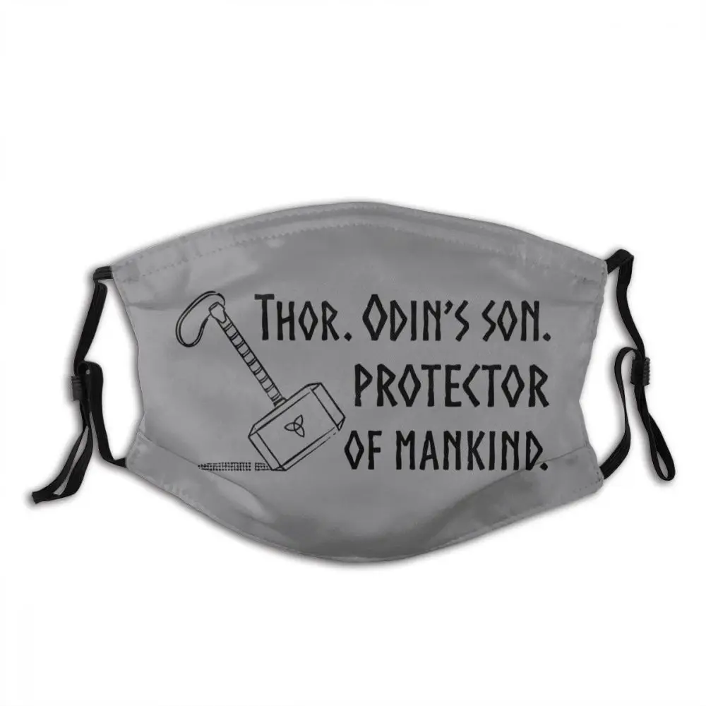 Тор. Сын Одина. Защита человечества. (Черный) маска многоразовые Респиратор