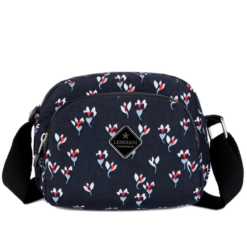 

New style shoulder bag women's nylon cloth printing ladies messenger small bag mother mobile phone bag