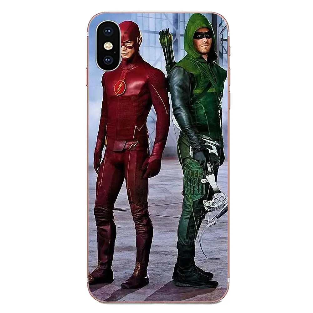 For Apple iPhone 4 4S 5 5C 5S SE SE2 6 6S 7 8 11 Plus Pro X XS Max XR TPU Shell The Flash Tv Show Logo Barry Allen Super Heroes | Мобильные