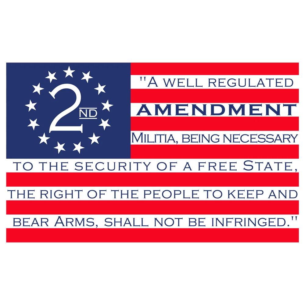 

2nd Amendment USA American Flag Sticker Decal Car Truck Window Gun Bumper Interesting Motorhome Caravan Travel Sticker Decals