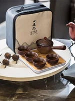 porcelain chinese gong fu tea set tea infusers for loose tea portable teapot set with 360 rotation tea maker and infuser porta