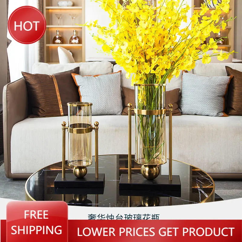 

Прозрачная ваза Любовь Украшение дома Хрустальная полка Декор растения аксессуары ваза Золотой роскошный горшок цветок для дома офиса хра...