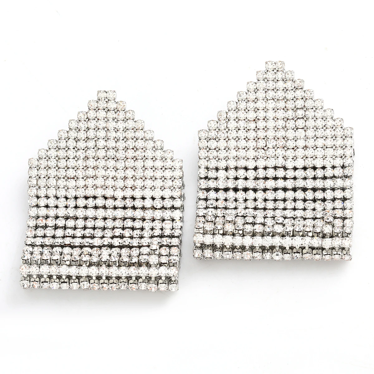 

Fashion Personality Double Claw Chain Geometric Dangle Earrings Women's Elegant Temperament Jewelry Accessories