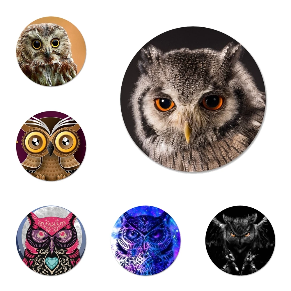 Animal Owl Icons Pins Badge Decoration Brooches Metal Badges For Clothes Backpack Decoration