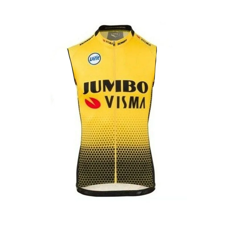 SPTGRVO LairschDan 2019 мужская команда Jumbo Visma без рукавов Велоспорт Джерси велосипед mtb