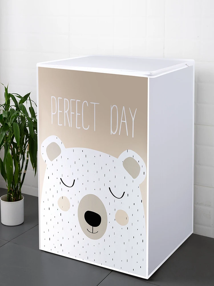Top/Front PEVA Sun protection Dust Proof Cover Washing Machine Cover Waterproof Case Washing Machine Protective Dust VISMOORE